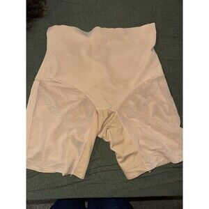Honey Love Super Power Shorts Womens XL Nude Tan Shapewear Slimming Sculptwear